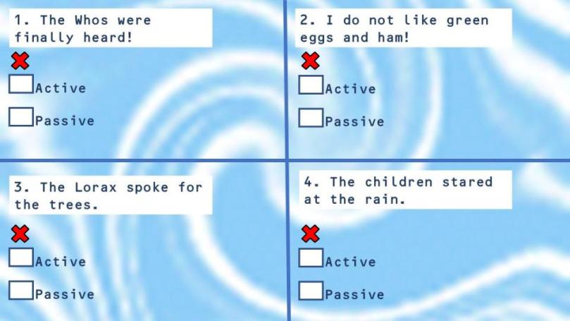 Active and Passive Voice Digital Task Cards